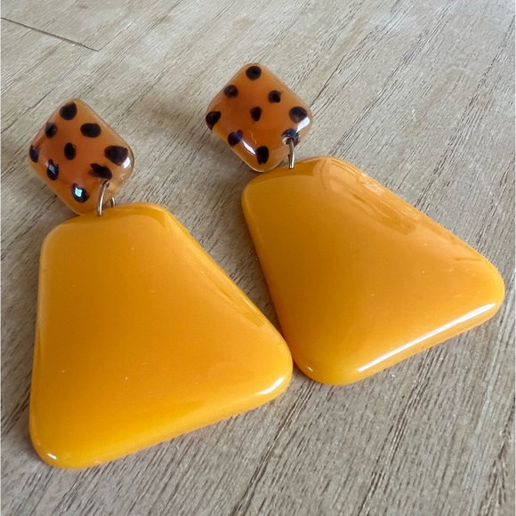 Jewelry - Tangerine & Copper Spotted Earrings